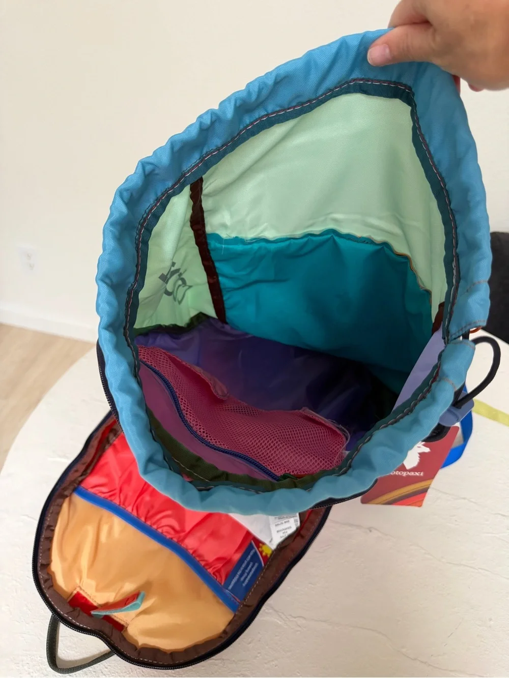 COTOPAXI luzon 24L del dia colorblock drawstring backpack one of a kind NWT